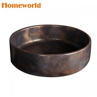 luxury surface round concrete wash hand basin